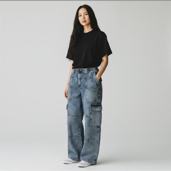 Vintage Wide Leg Y2K Jeans - Picture 1 of 5
